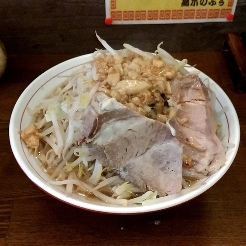 「ミニラーメン（スープ熱め・アブラ）」@高木のぶぅの写真