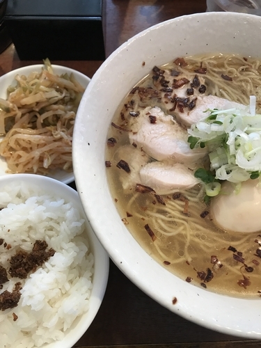 「塩、ライスサービス」@中華麺酒家 彩華の写真