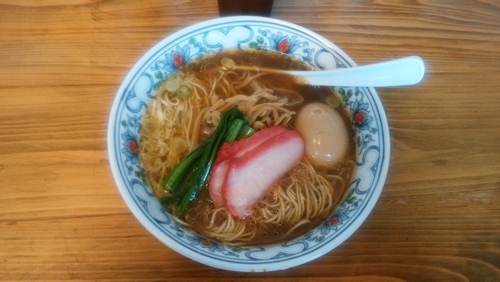 「味玉貝そば(濃口醤油)」@まるえ食堂の写真