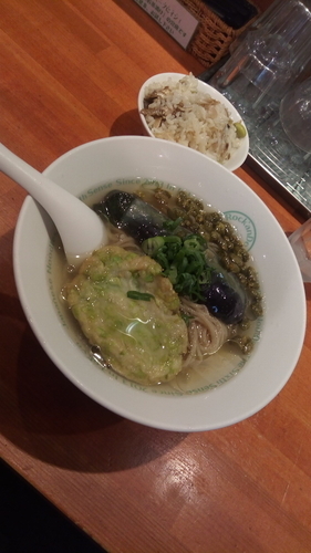 「冷製の枝豆出汁蕎麦（9/3限定）」@麺屋 六感堂 Rock'anDoの写真