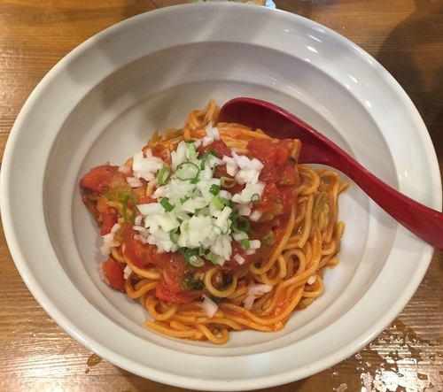 「[気まぐれ限定] アキラ式パスタ ポモドーロ」@ラーメン カワタカの写真