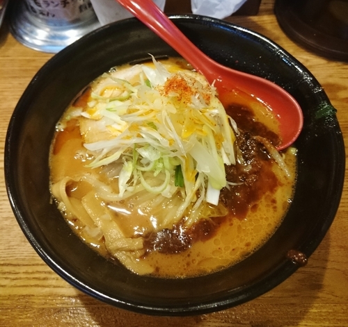 「海老醤旨辛赤味噌ラーメン(限定)  950円」@麺処 花田 上野店の写真