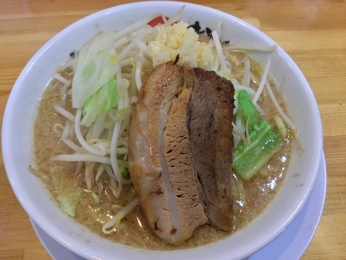 「男気 味噌 並(200g) ¥800」@らーめん まるはちの写真