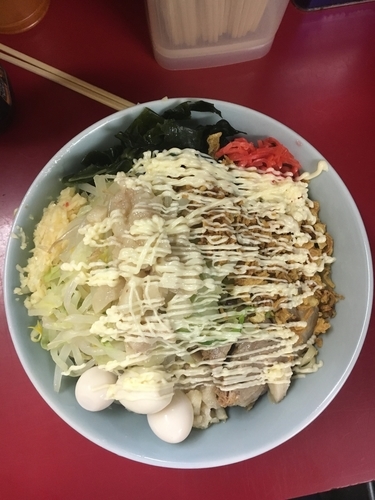 「小ラーメン  ➕ 冷やし中華風」@ラーメン二郎 中山駅前店の写真