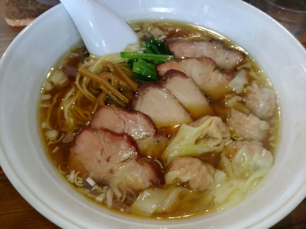 「チャーシューワンタンメン1150円」@らーめん穀雨の写真