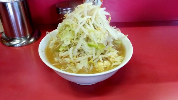 「小ラーメン豚入り(ニンニクマシマシ)」@ラーメン二郎 ひばりヶ丘駅前店の写真