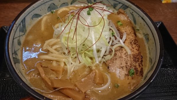 「濃厚中華そば（780円）＋カレー味変（20円）」@つけそば 九六の写真