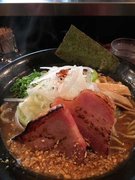 「焦がし特濃 大盛り950円」@麺家 うえだの写真