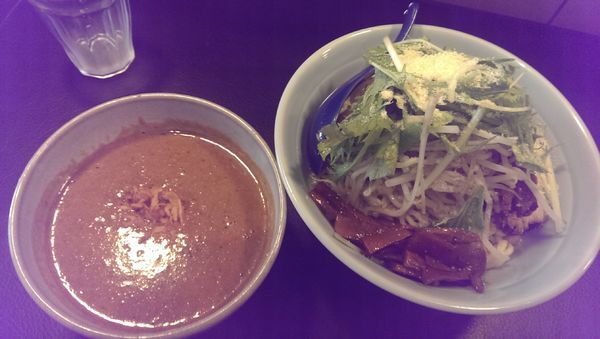 「クリーミーカレー担々つけ麺、特盛」@JTANの写真