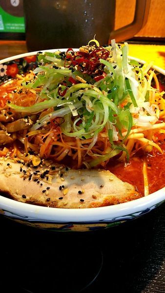 「もっけい辛味噌(３辛) 辛ネギ」@麺場 もっけいの写真
