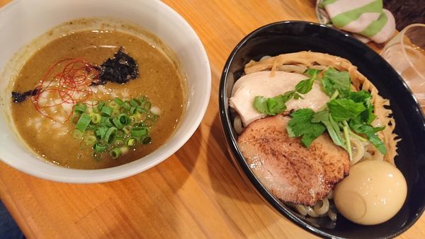 「限定 濃厚煮干つけ麺 味玉」@麺魂 39の写真