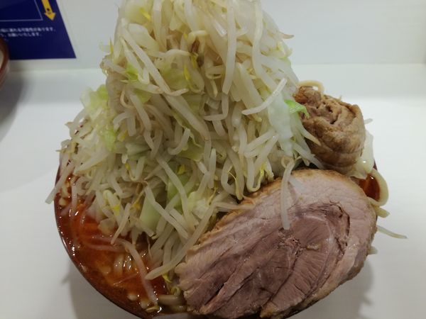 「大赤ラーメン（豚1枚）+麺マシ（150g）」@ハイパーファットンの写真