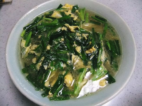 「ニラ玉ラーメン（650円）」@御食事処 むさしやの写真