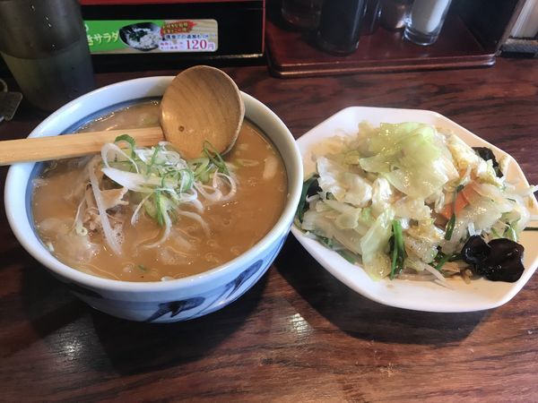 「豚骨味噌らーめん大盛+たっぷり野菜 780+220円」@壱鵠堂 つきみ野店の写真