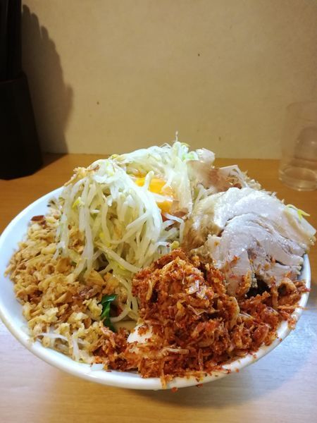 「限定冷やし中華B:900円（ニンニク海老辛）」@豚星。の写真