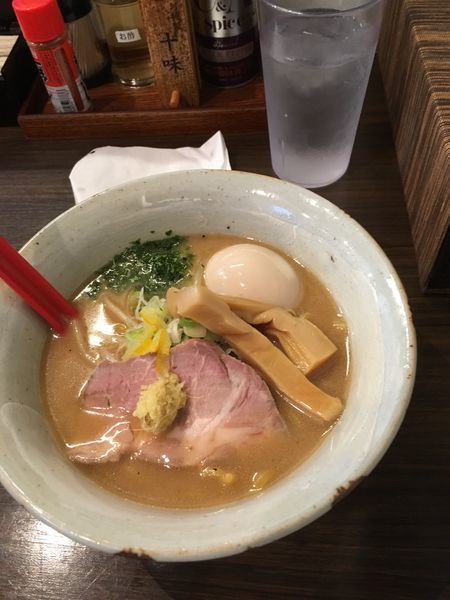 「味噌ラーメン＋半熟煮玉子」@味噌専門 麺屋大河の写真