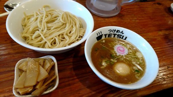 「つけ麺冷盛＋メンマ味玉」@つけめんTETSU さいたま特別版の写真