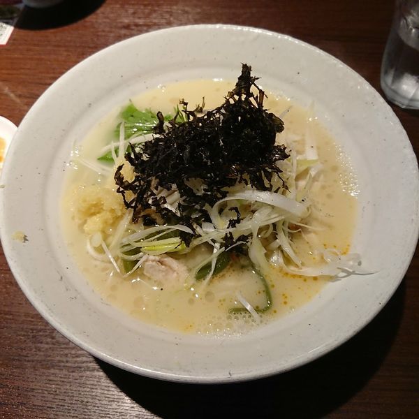 「鶏白湯ネギそば  @850円 らの道達成者限定」@らーめん 麺GO家の写真