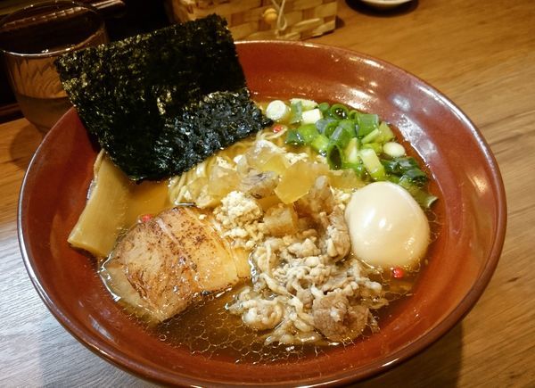 「極-Kiwami-正油SOBA 890円＋大盛り」@麺家 Shumen Doushiの写真