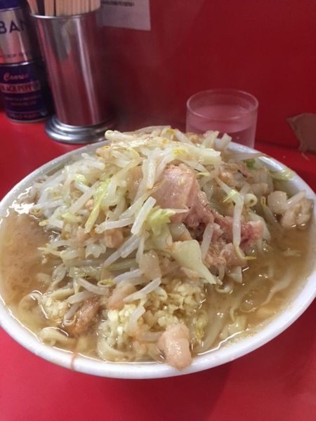 「小ラーメン　700円　「ニンニク」「アブラ」」@ラーメン二郎 松戸駅前店の写真