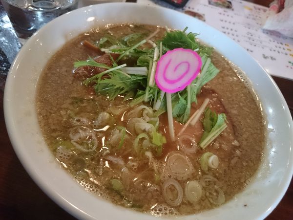 「白湯にぼし濃厚らーめん」@らーめん 砂小屋の写真