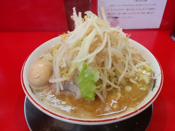 「らーめん中盛（味玉、野菜、ねぎ）780円」@ジャンプの写真