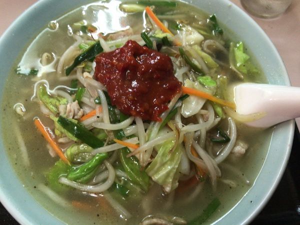 「辛タンメン600円」@辰の子食堂の写真