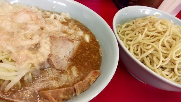 「小ラーメン690円+ぎょったま100円(つけ麺)」@ラーメン二郎 中山駅前店の写真