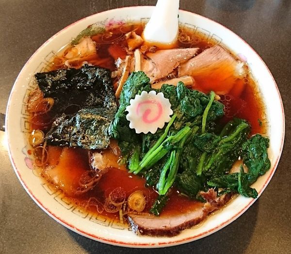 「青島チャーシュー＋茹ホウレン草100」@青島食堂 曲新町店の写真