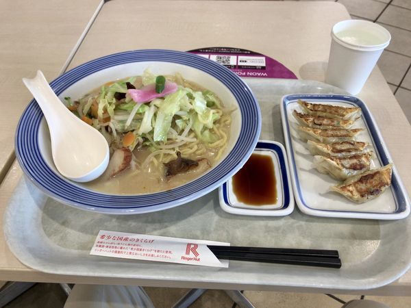 「ちゃんぽん Aセット」@長崎ちゃんぽん リンガーハット イオンモール羽生店の写真