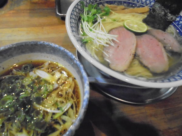 「【限定】鴨だしつけ麺　１１５０円」@流星軒の写真