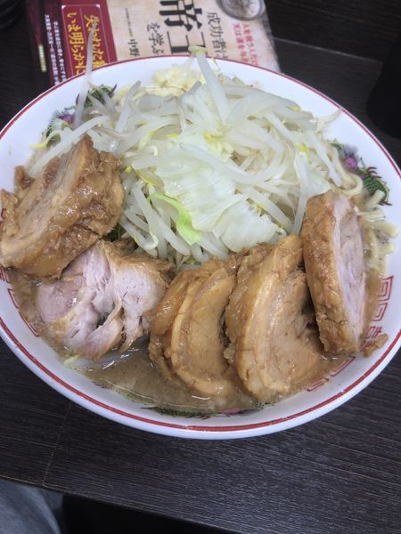 「小豚ラーメン（ニンニク）850円」@ラーメン二郎 川越店の写真