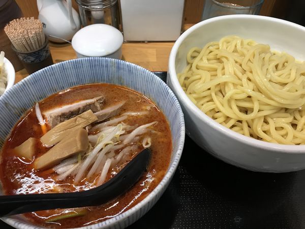 「辛味噌つけめん」@味噌麺処 花道庵の写真