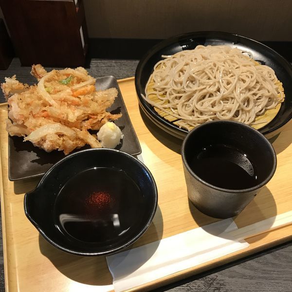 「かき揚げせいろ（￥400）」@小諸そば 鎌倉橋店の写真