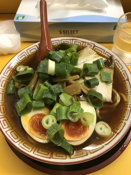 「ラーメン中盛り 味付け卵」@麺屋7.5Hz+ 梅田店の写真