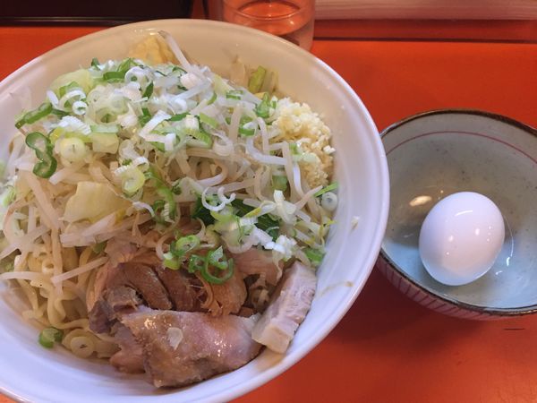 「油そば・醤油・ヤサイニンニク少し（860円）」@ちばからの写真