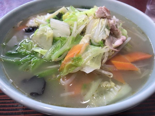 「タンメン600円」@味処 天山の写真