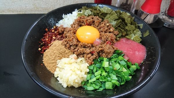 「【期間限定】台湾まぜそば(追い飯付)」@自家製麺SHINの写真