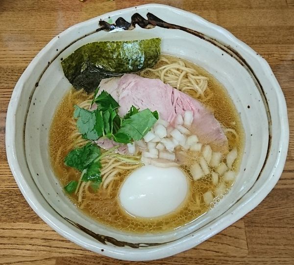 「煮干し中華そば＋味玉」@㐂九家の写真