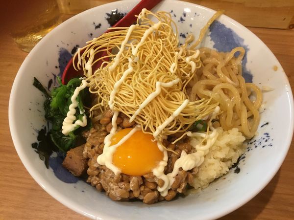 「特製まぜそば(納豆ver)」@ラーメン カワタカの写真