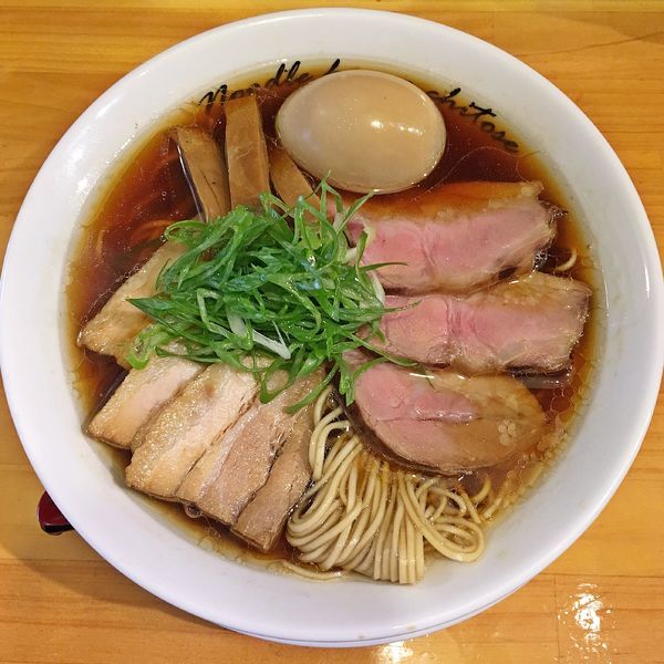 「味玉叉焼醤油　￥1100」@麺庵ちとせの写真