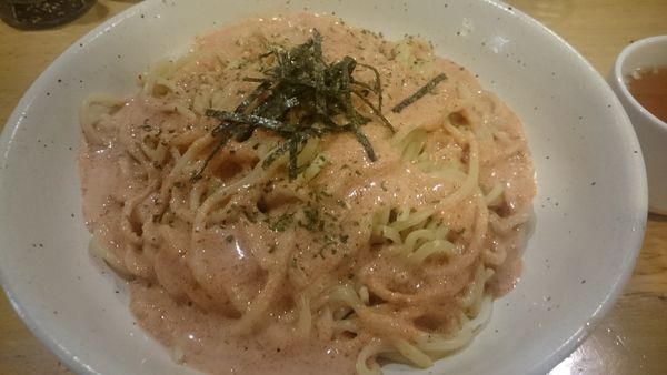 「めんたいヌードル（700円？）＋大盛り（0円）」@らーめん房 とりとんの写真