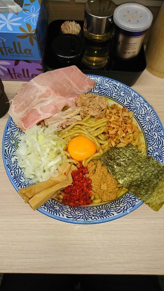 「カレーまぜそば」@狼煙 大宮店の写真