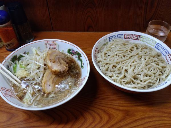 「小つけ麺　アブラカラメ」@ラーメン二郎 亀戸店の写真