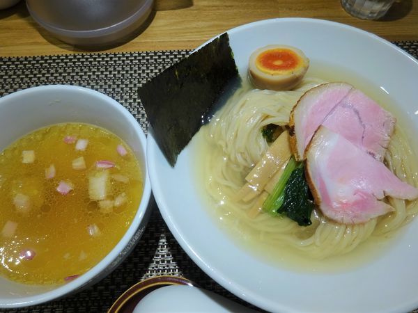「鯛昆布水つけ麺 （塩）　　900円」@生粋 花のれんの写真