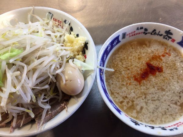 「赤つけ麺」@ラーメン大 堀切店の写真