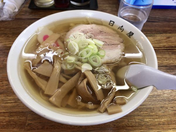 「メンマラーメン」@青竹手打ちラーメン 日向屋の写真