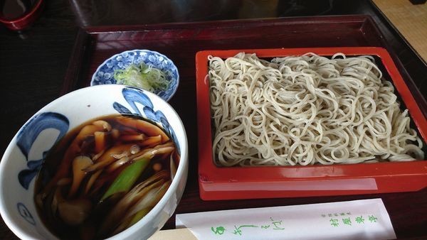 「つけきのこそば 950円」@村屋東亭の写真