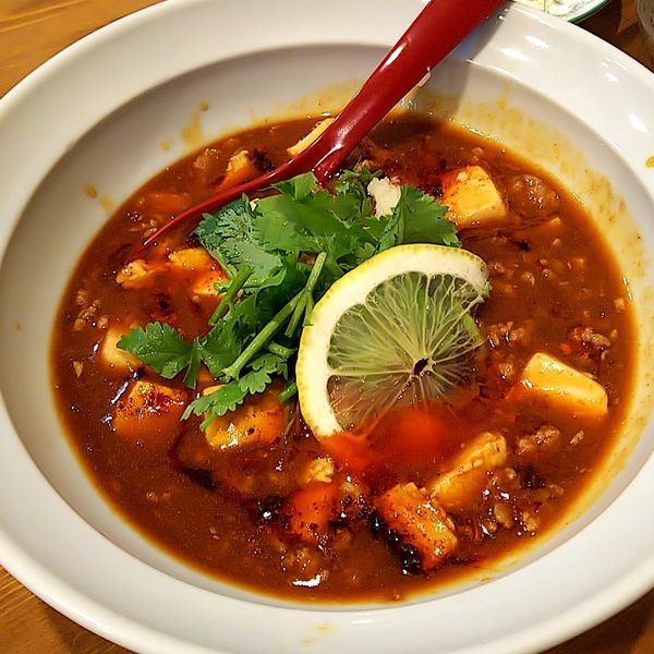 「狂辛！麻婆ラーメン（豆腐選択）」@ラーメン カワタカの写真