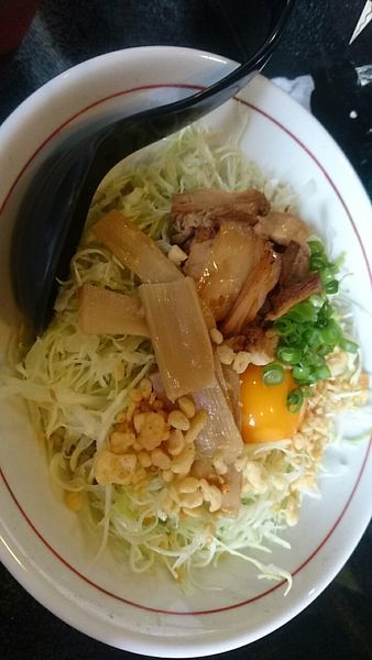 「しまあじ、まぜそば、たのいち」@楽いちの写真